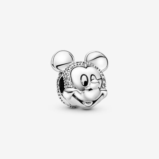 Charm Clip De Seguridad Retrato Mickey Brillante Disney
