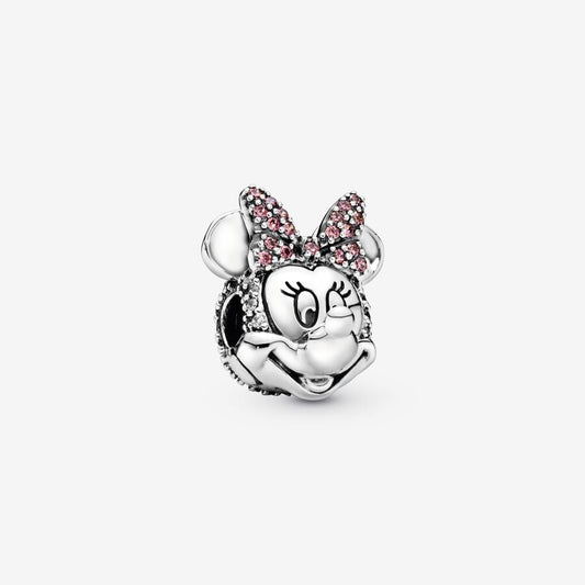 Charm Clip De Seguridad Retrato Minnie Brillante Disney