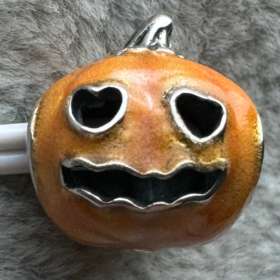 Charm Calabaza Que Brilla En La Oscuridad Pandora Vista Frontal