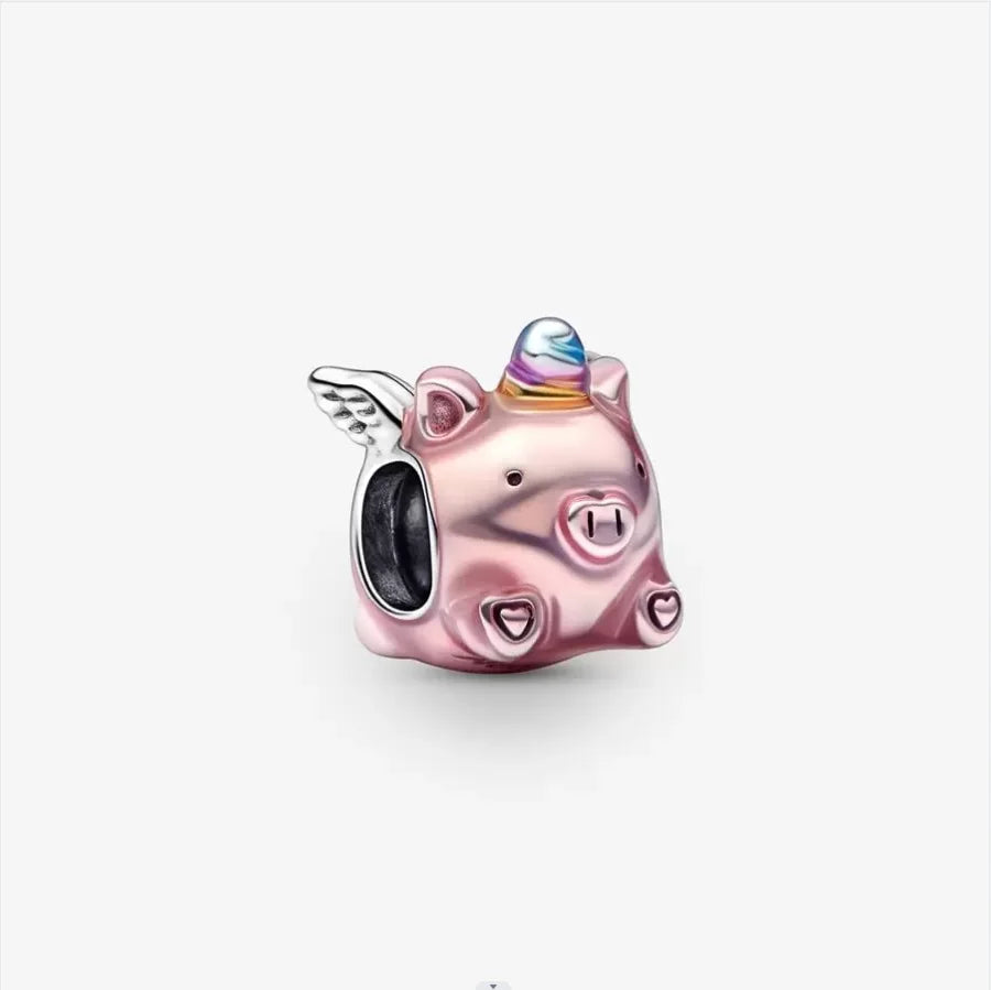 Charm Cerdo Unicornio Volador Pandora