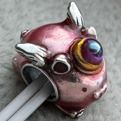 Charm Cerdo Unicornio Volador Pandora Vista Del Costado