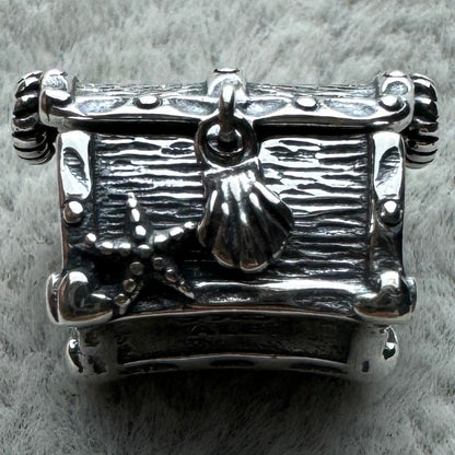Charm Cofre Marino Concha Y Estrellas Pandora Vista Frontal