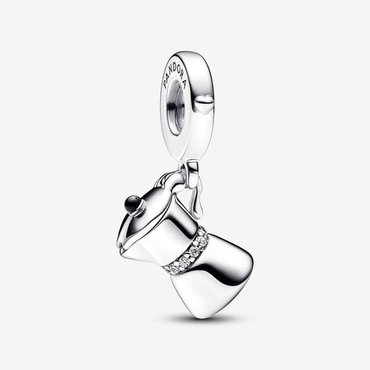 Charm Colgante Cafetera Que Se Abre La Tapa Pandora
