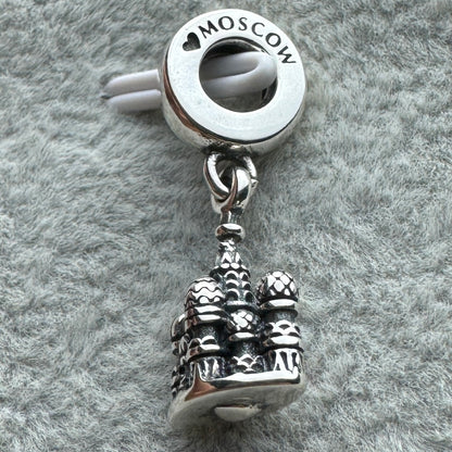 Charm Colgante Catedral De San Basilio Moscú Rusia Pandora Vista Del Costado