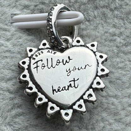 Charm Colgante Corazón Rojo Flecha Giratoria Pandora 2