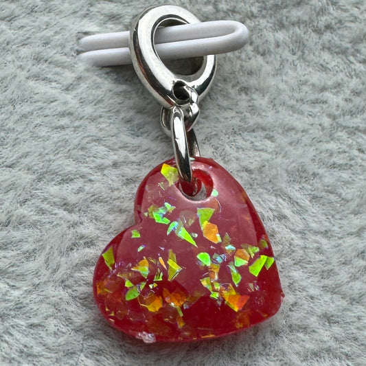 Charm Colgante Corazón Rojo Pandora Vista Frontal