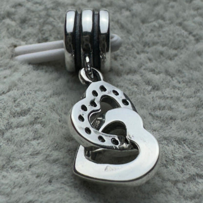 Charm Colgante Corazones Entrelazados Pandora Vista Trasera