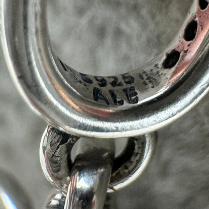 Charm Colgante Corona Pandora Vista Del Grabado Del Aro
