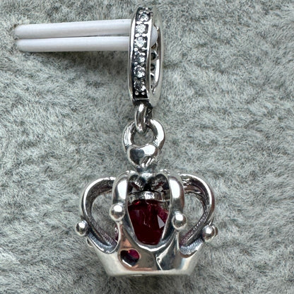 Charm Colgante Corona Pandora Vista Desde Atrás