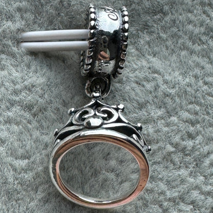 Charm Colgante Corona Princesa Ariel Sirenita Disney Pandora Vista Frontal