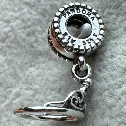 Charm Colgante Corona Princesa Jazmín Disney Pandora Vista Del Costado