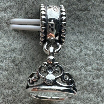 Charm Colgante Corona Princesa Jazmín Disney Pandora Vista Frontal