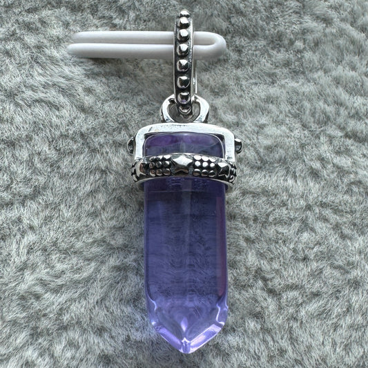 Charm Colgante Cuarzo Morado Pandora Vista Frontal