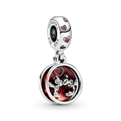 Charm Colgante Doble Amor Y Besos Mickey Y Minnie Disney Pandora