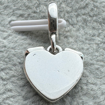 Charm Colgante Doble Corazón Perro I Woof You Pandora Vista Desde Atrás