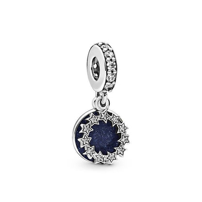 Charm Colgante Doble Estrellas Y Galaxia Dream It, Wish It, Do It Pandora