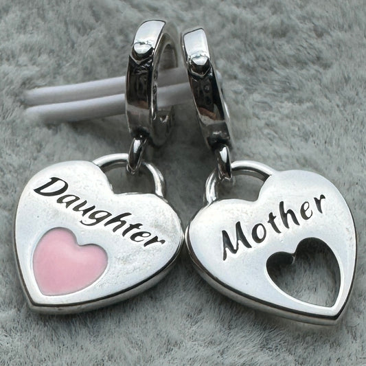 Charm Colgante Doble Madre E Hija Pandora Vista Frontal