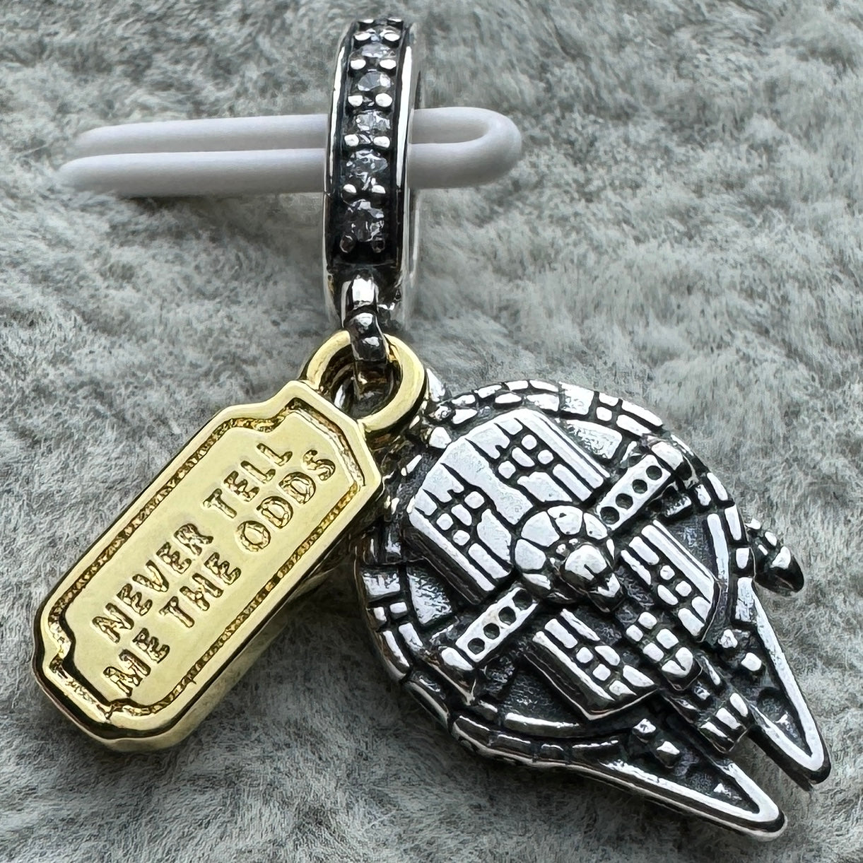 Charm Colgante Doble Nave Star Wars Disney Pandora Vista Desde Atrás