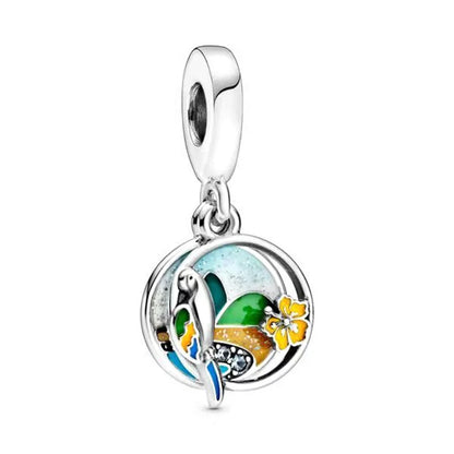 Charm Colgante Doble Pájaros De Brazil Pandora