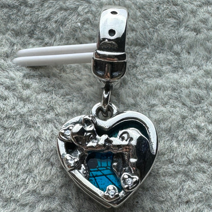 Charm Colgante Doble Perra Dama Y El Vagabundo Disney Pandora Vista Frontal