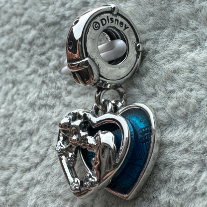 Charm Colgante Doble Perra Dama Y El Vagabundo Disney Pandora Vista Lateral