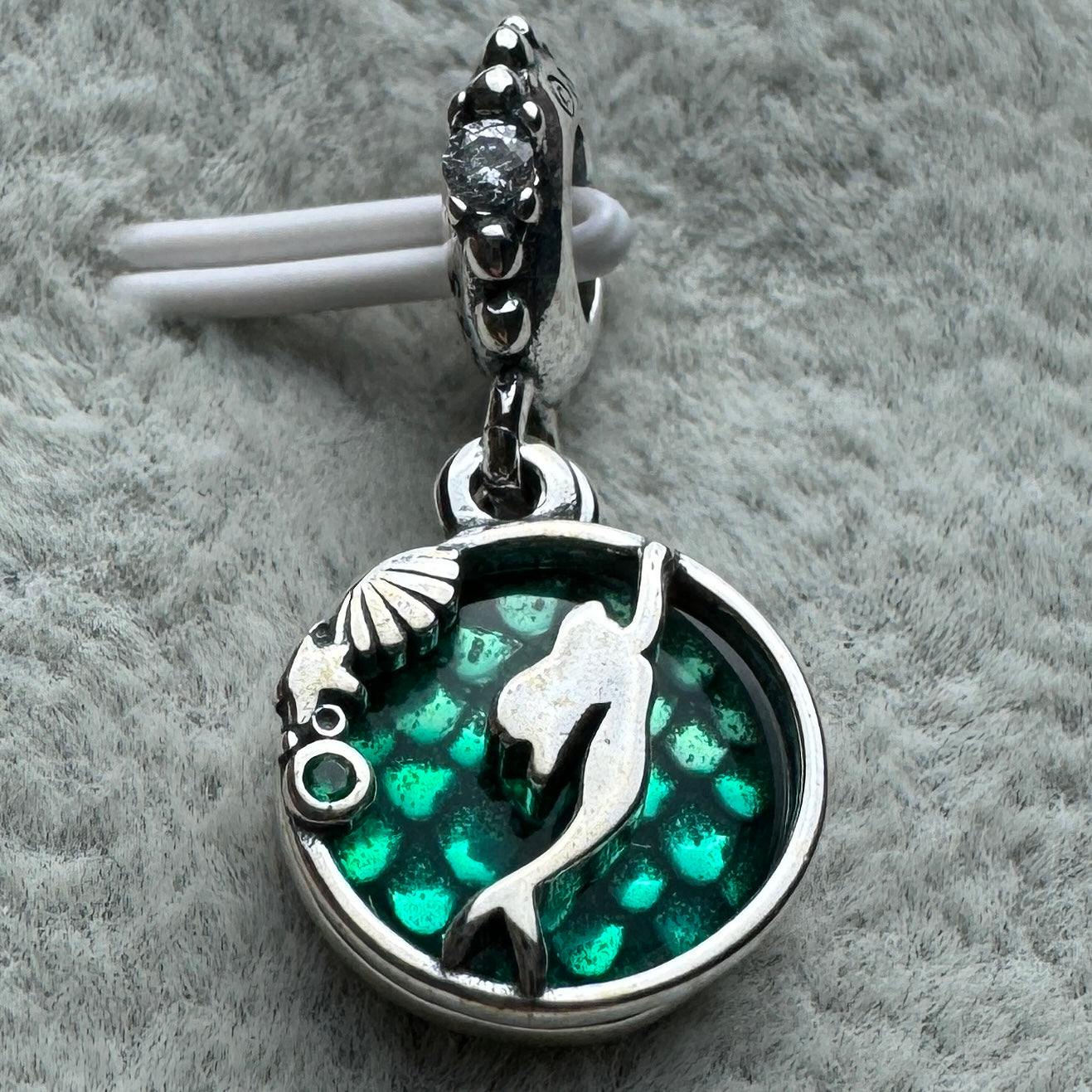 Charm Colgante Doble Princesa Ariel Sirenita Disney Pandora Vista Frontal