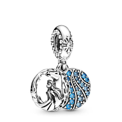 Charm Colgante Doble Princesa Elsa Y Caballo Nokk Frozen Disney Pandora
