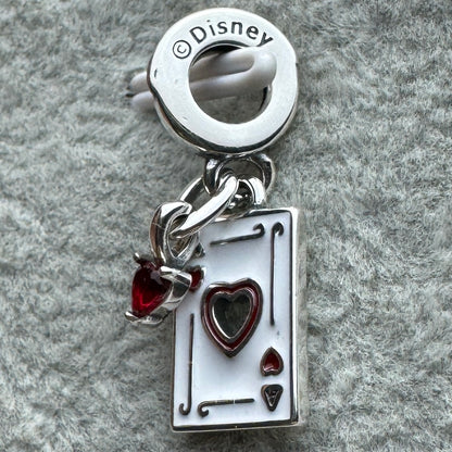 Charm Colgante Doble Reina De Corazones Villanos De Disney Pandora Vista Lateral