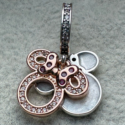 Charm Colgante Doble Silueta Minnie Disney Pandora Vista Adelante