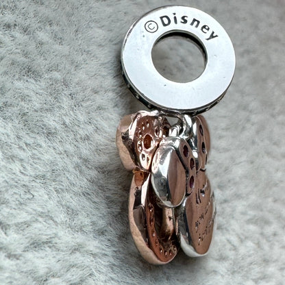Charm Colgante Doble Silueta Minnie Disney Pandora Vista Del Costado