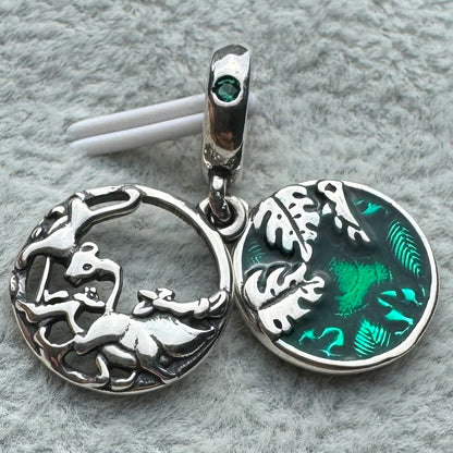 Charm Colgante Doble Simba, Timón Y Pumba Disney Pandora Vista De Enfrente