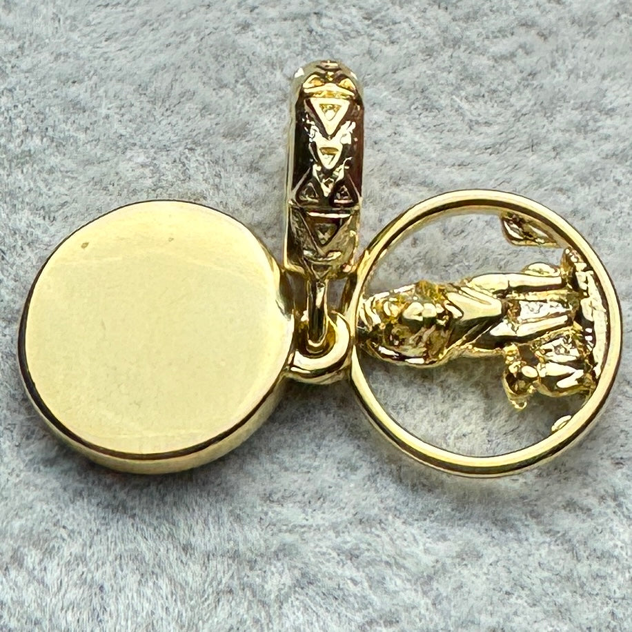 Charm Colgante Doble Simba y Mufasa Disney Pandora Vista Desde Atrás