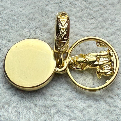 Charm Colgante Doble Simba y Mufasa Disney Pandora Vista Desde Atrás