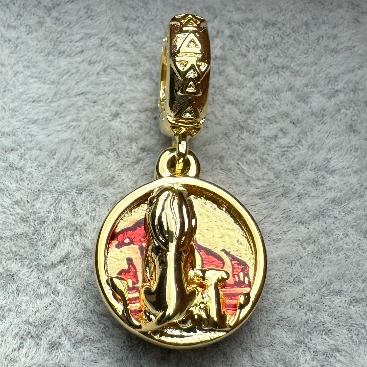 Charm Colgante Doble Simba y Mufasa Disney Pandora Vista Frontal