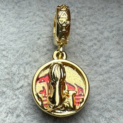 Charm Colgante Doble Simba y Mufasa Disney Pandora Vista Frontal