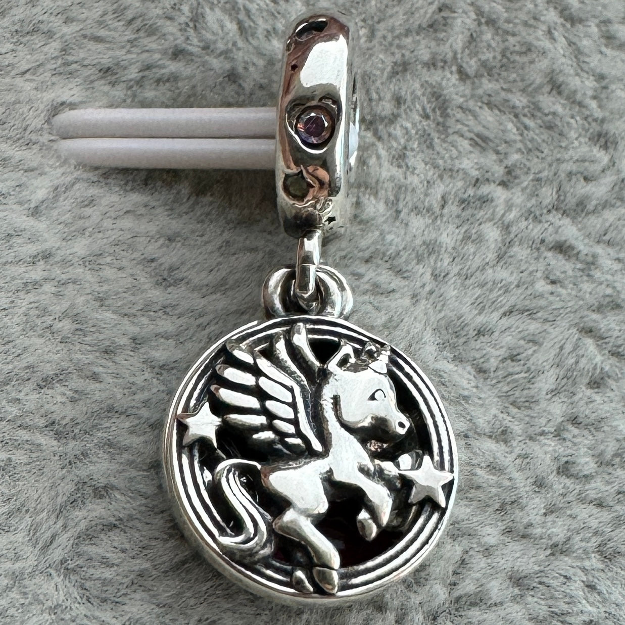 Charm Colgante Doble Unicornio Pandora Vista Frontal