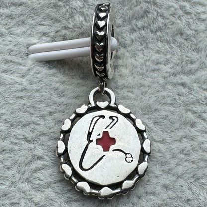 Charm Colgante Estetoscopio 2 Pandora Vista Frontal