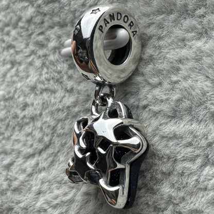 Charm Colgante Estrella Azul Pandora Vista Del Costado
