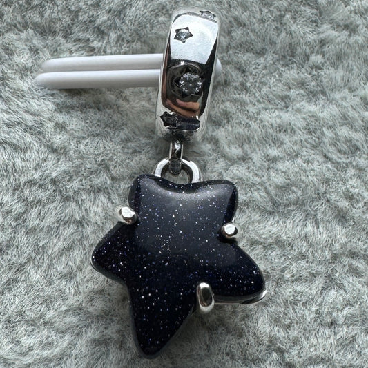 Charm Colgante Estrella Azul Pandora Vista Frontal