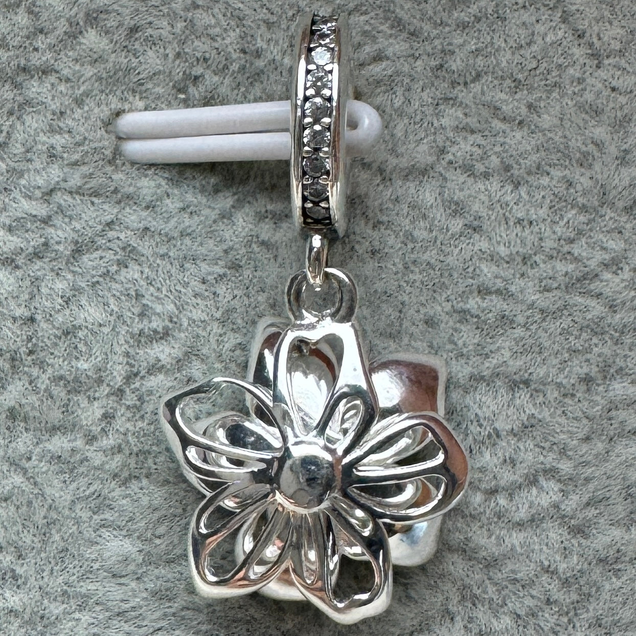 Charm Colgante Flor De Cerezo Azul Pandora 2