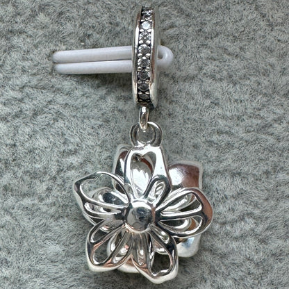Charm Colgante Flor De Cerezo Azul Pandora 2