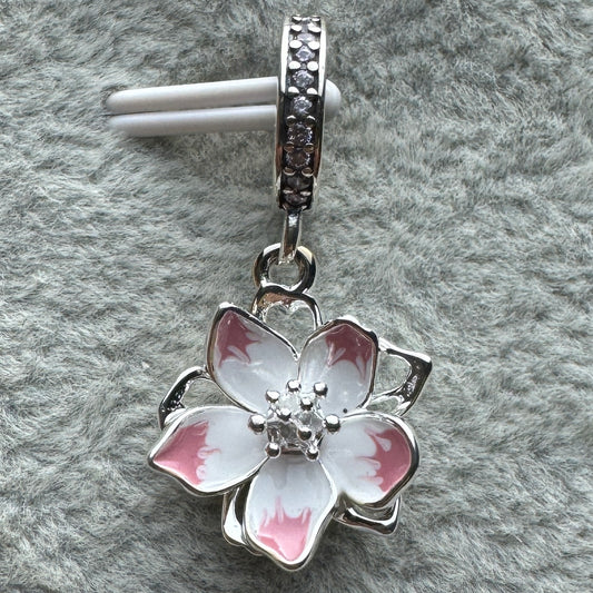Charm Colgante Flor De Cerezo Rosa Pandora 1