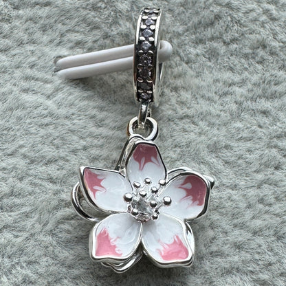 Charm Colgante Flor De Cerezo Rosa Pandora 2