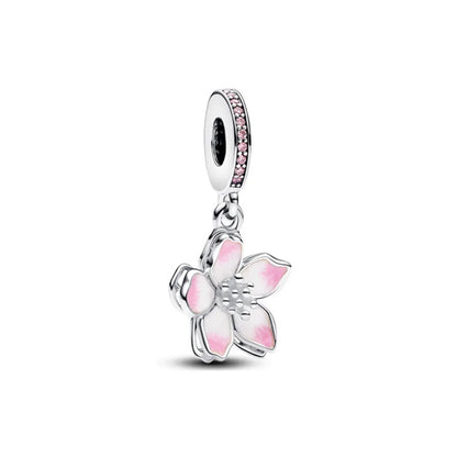 Charm Colgante Flor De Cerezo Rosa Pandora 5
