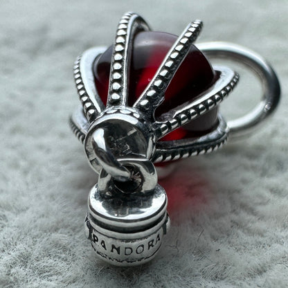 Charm Colgante Globo Aerostático Rojo Pandora Vista Desde Abajo