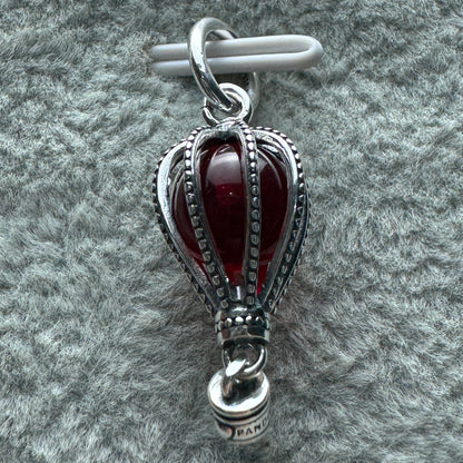 Charm Colgante Globo Aerostático Rojo Pandora Vista Frontal