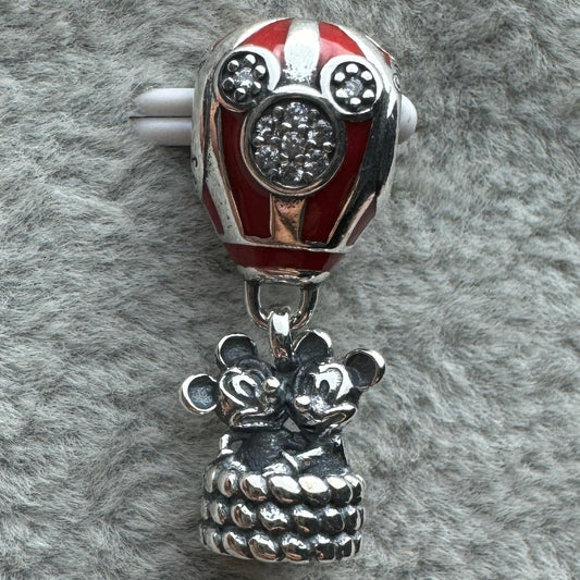 Charm Colgante Globo Mickey Y Minnie Disney Pandora Vista Frontal