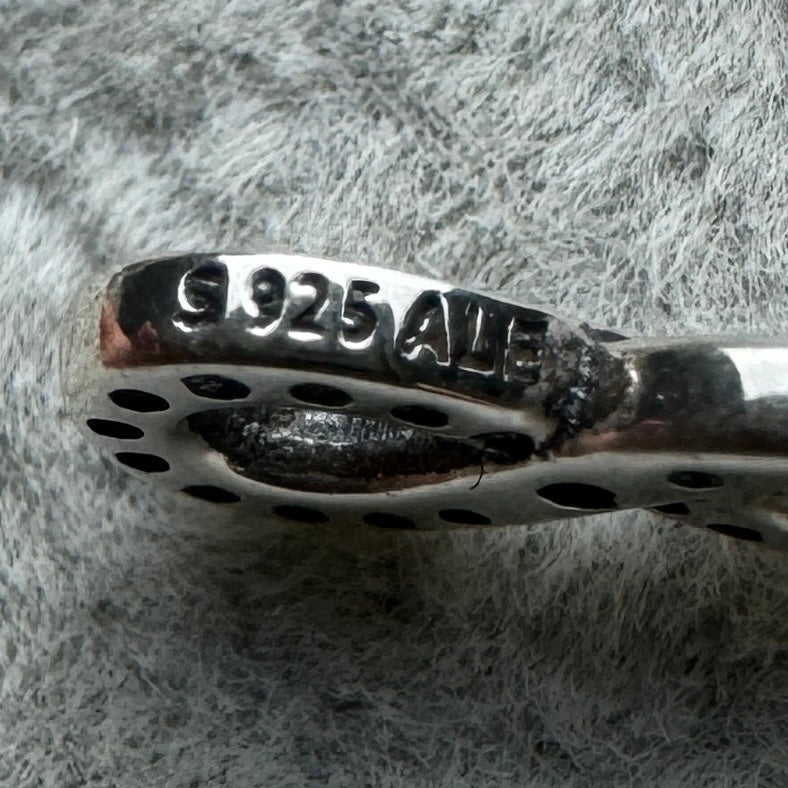 Charm Colgante Infinito Brillante Rosa Pandora Vista Lateral