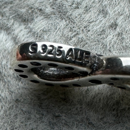 Charm Colgante Infinito Brillante Rosa Pandora Vista Lateral