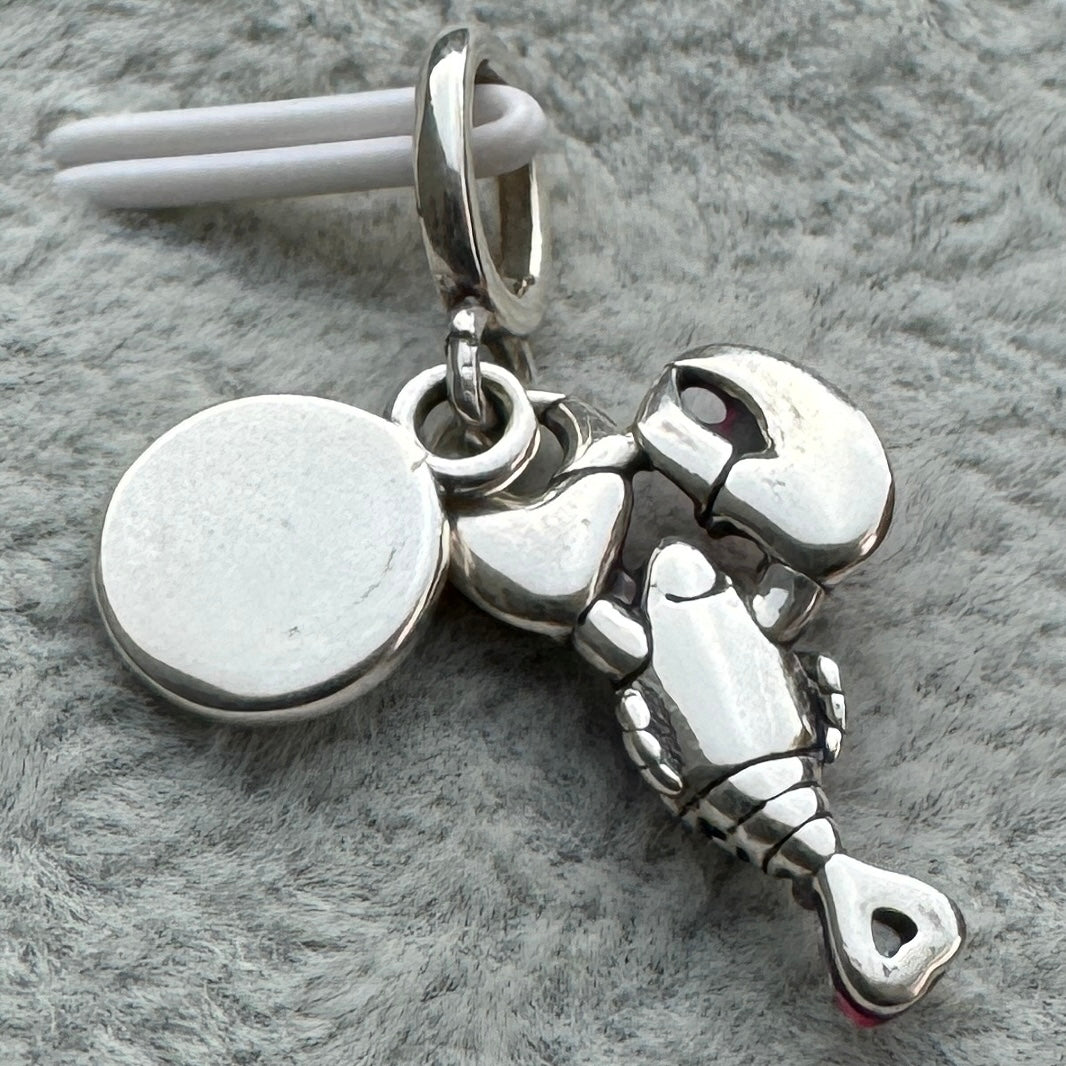 Charm Colgante Langosta Pandora Vista Desde Atrás
